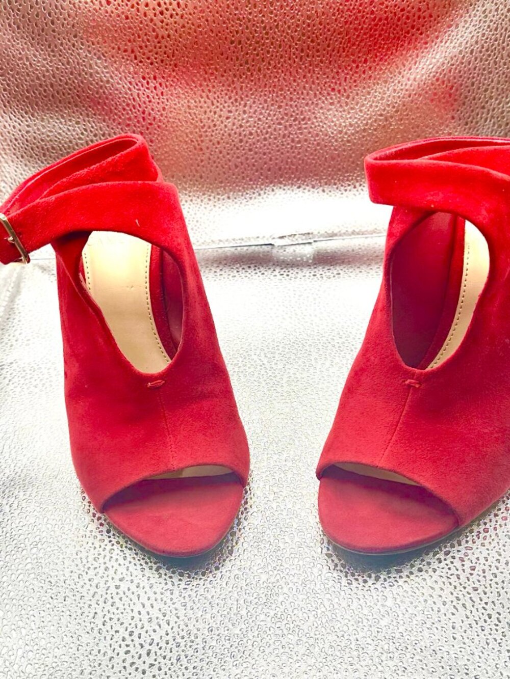 Vince Camuto Red Suede Shoes